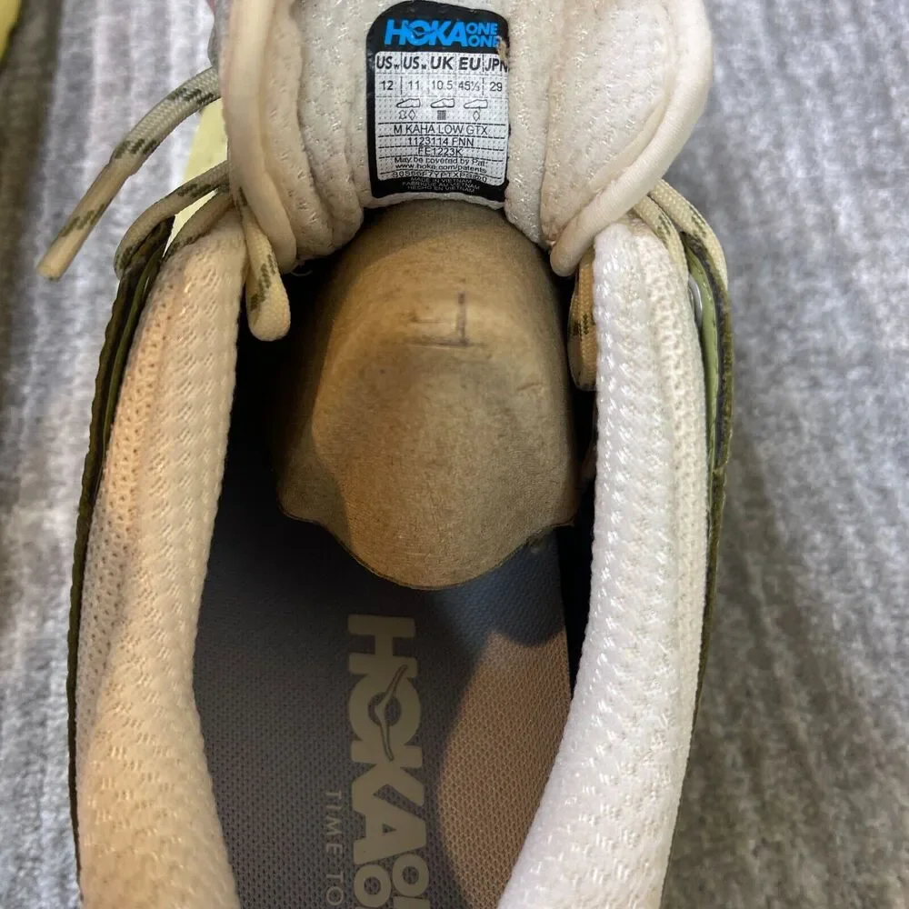 Hoka One One Kaha Low Mens 11 Fennel Eggnog Shoes Hiking 1123114-FNN GTX Outdoor - Picture 8 of 11